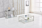 Table BASSE en verre trempé - KENSY